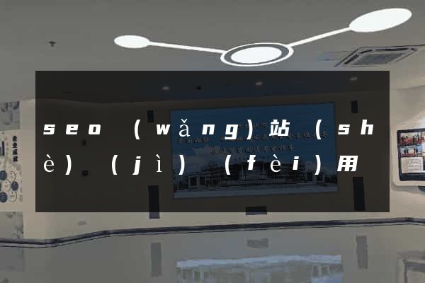 seo網(wǎng)站設(shè)計(jì)費(fèi)用
