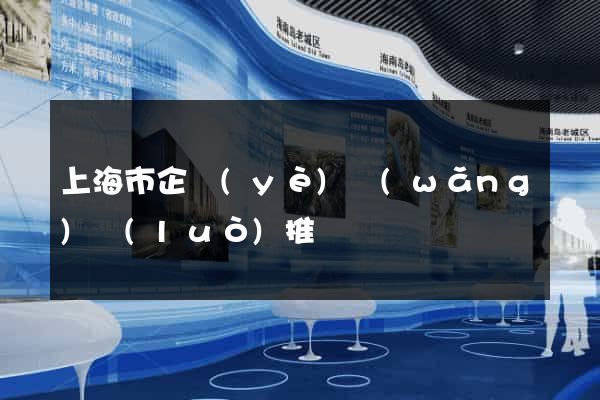 上海市企業(yè)網(wǎng)絡(luò)推廣