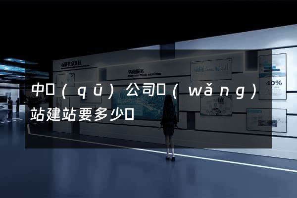 中區(qū)公司網(wǎng)站建站要多少錢