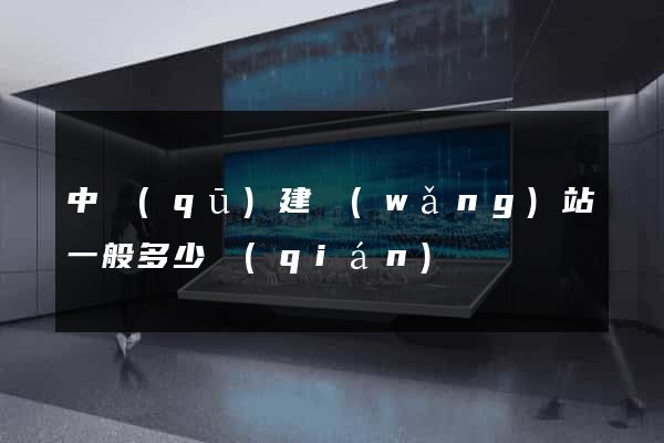 中區(qū)建網(wǎng)站一般多少錢(qián)