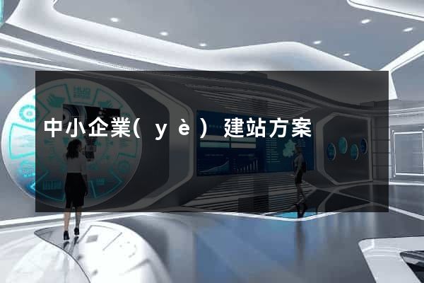 中小企業(yè)建站方案