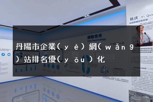 丹陽市企業(yè)網(wǎng)站排名優(yōu)化