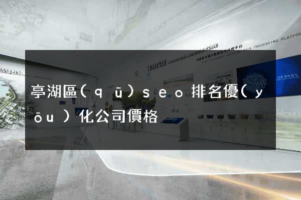 亭湖區(qū)seo排名優(yōu)化公司價格