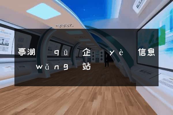亭湖區(qū)企業(yè)信息網(wǎng)站