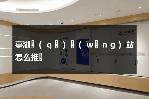 亭湖區(qū)網(wǎng)站怎么推廣