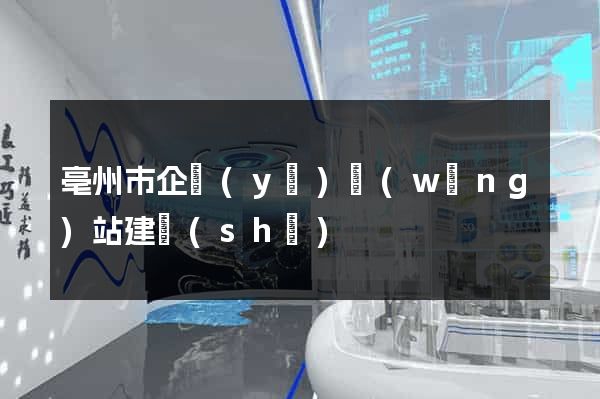 亳州市企業(yè)網(wǎng)站建設(shè)