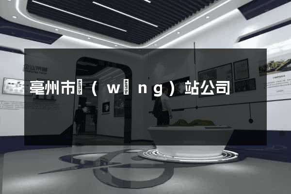 亳州市網(wǎng)站公司