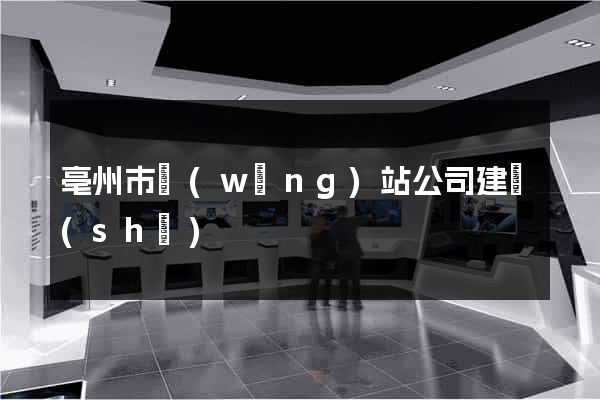亳州市網(wǎng)站公司建設(shè)