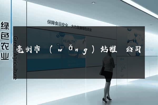 亳州市網(wǎng)站推廣公司