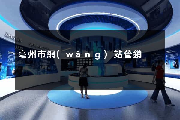 亳州市網(wǎng)站營銷