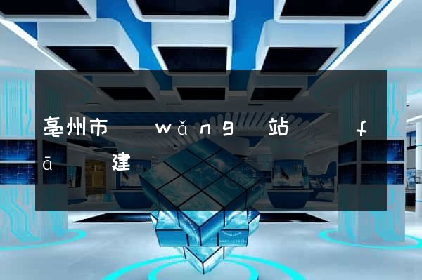 亳州市網(wǎng)站開發(fā)與建設