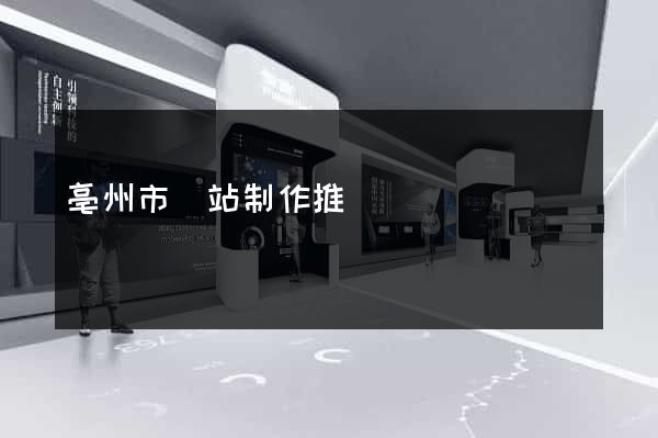 亳州市網站制作推廣