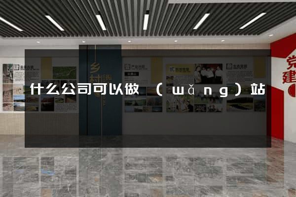 什么公司可以做網(wǎng)站