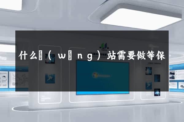 什么網(wǎng)站需要做等保