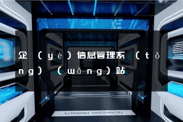 企業(yè)信息管理系統(tǒng)網(wǎng)站