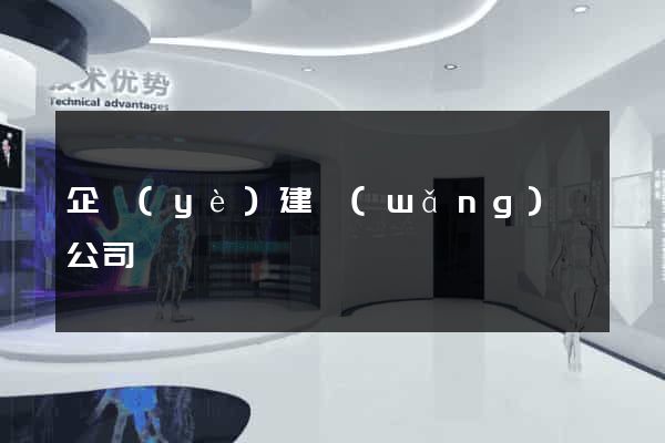企業(yè)建網(wǎng)頁公司