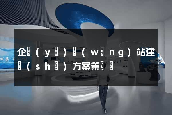 企業(yè)網(wǎng)站建設(shè)方案策劃書