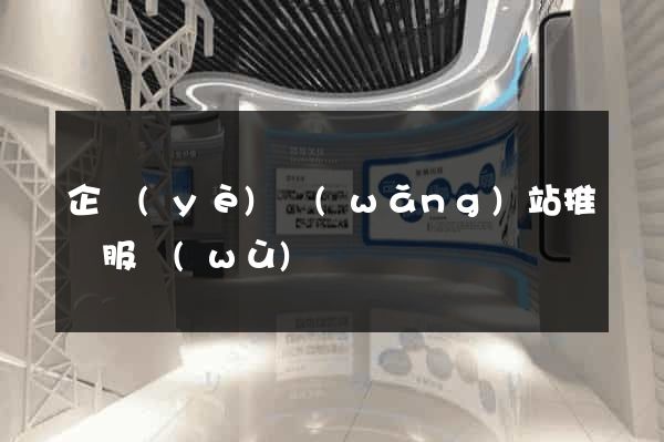 企業(yè)網(wǎng)站推廣服務(wù)
