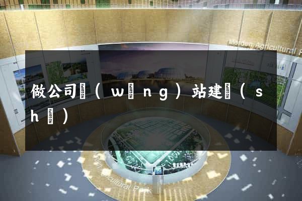 做公司網(wǎng)站建設(shè)