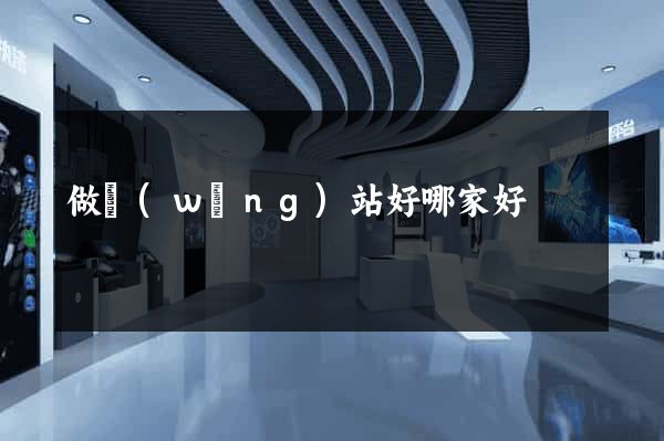 做網(wǎng)站好哪家好