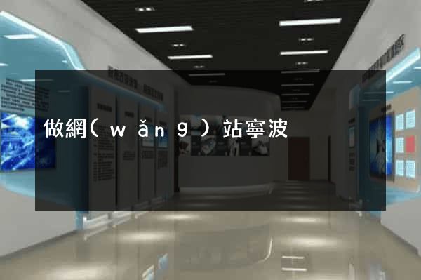做網(wǎng)站寧波