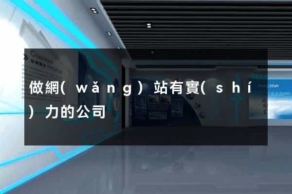 做網(wǎng)站有實(shí)力的公司