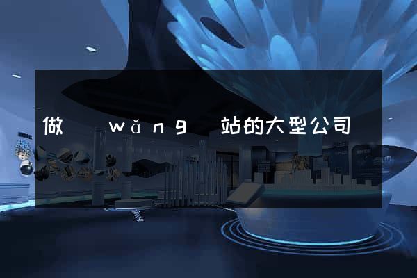 做網(wǎng)站的大型公司