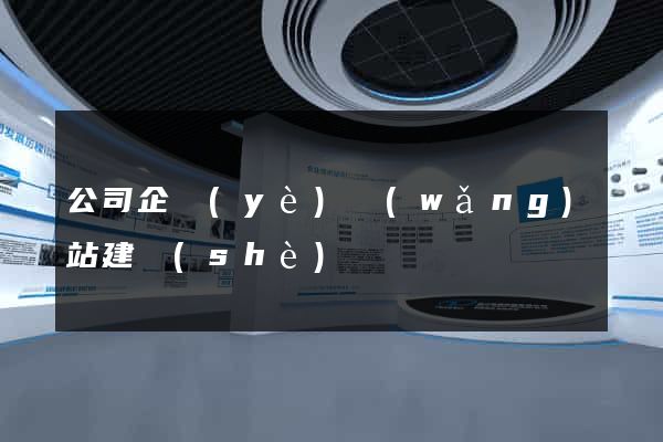 公司企業(yè)網(wǎng)站建設(shè)
