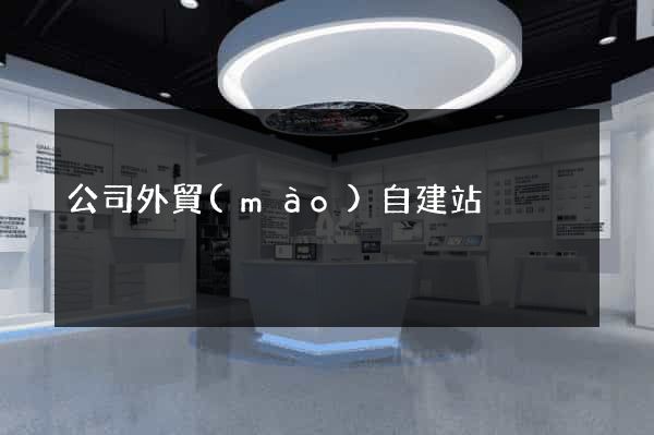 公司外貿(mào)自建站
