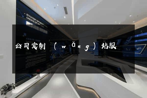 公司定制網(wǎng)站服務