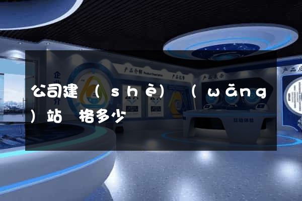 公司建設(shè)網(wǎng)站價格多少錢