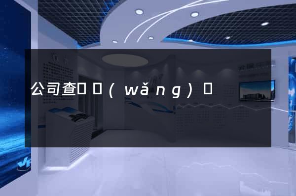 公司查詢網(wǎng)頁