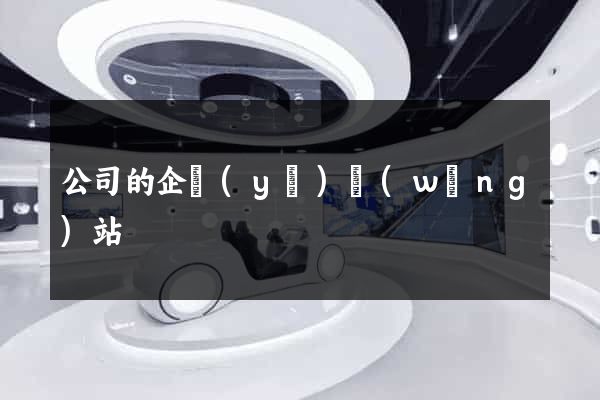 公司的企業(yè)網(wǎng)站