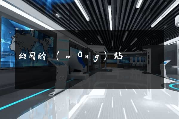 公司的網(wǎng)站
