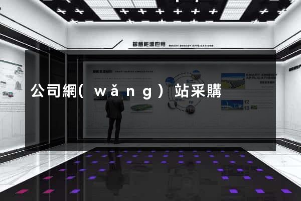 公司網(wǎng)站采購