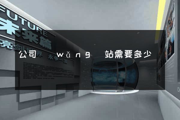 公司網(wǎng)站需要多少錢