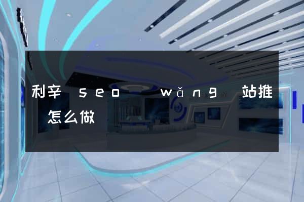 利辛縣seo網(wǎng)站推廣怎么做