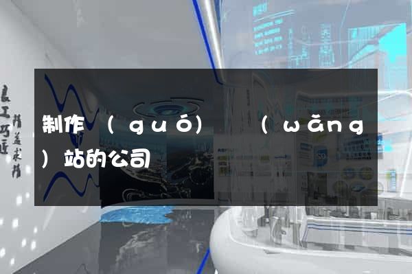制作國(guó)際網(wǎng)站的公司