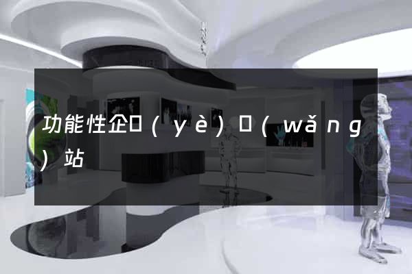 功能性企業(yè)網(wǎng)站