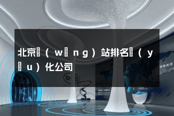 北京網(wǎng)站排名優(yōu)化公司