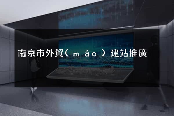 南京市外貿(mào)建站推廣