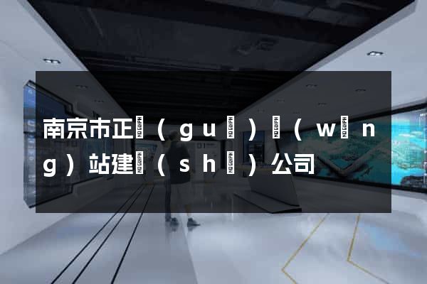 南京市正規(guī)網(wǎng)站建設(shè)公司