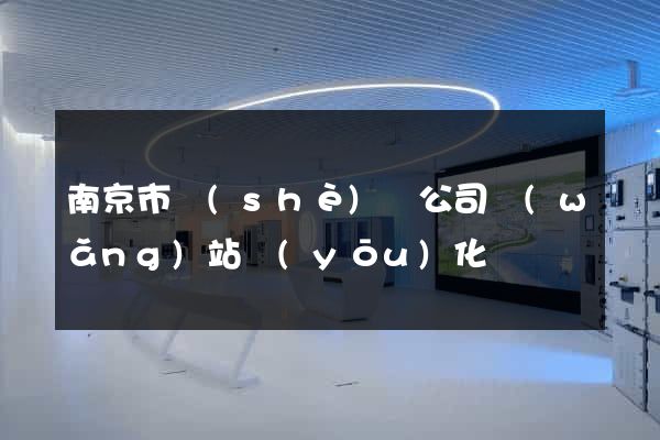 南京市設(shè)計公司網(wǎng)站優(yōu)化