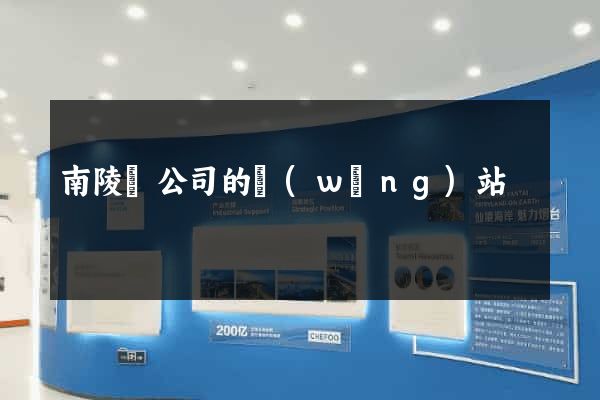 南陵縣公司的網(wǎng)站