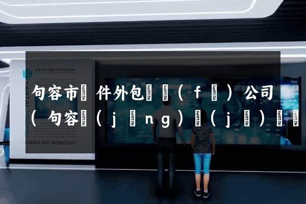 句容市軟件外包開發(fā)公司(句容經(jīng)濟(jì)開發(fā)區(qū)有些公司)