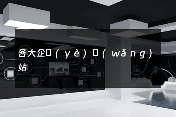 各大企業(yè)網(wǎng)站