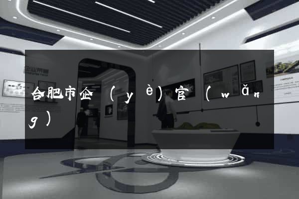 合肥市企業(yè)官網(wǎng)設計