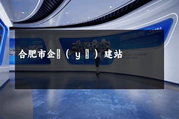 合肥市企業(yè)建站