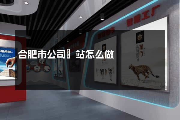 合肥市公司網站怎么做