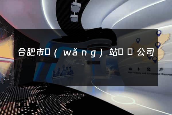 合肥市網(wǎng)站設計公司